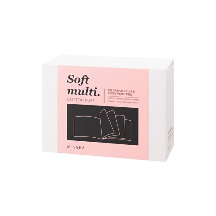 Soft Multi Cotton Puff - 80 pads
