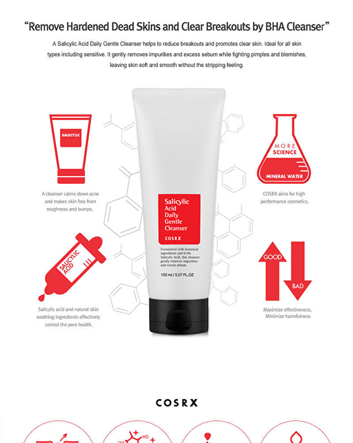 Cosrx Salicylic Acid Daily Gentle Cleanser - 150ml