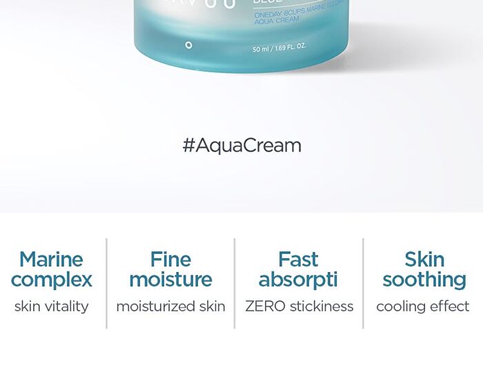 Klavuu Blue Pearlsation One Day 8 Cups Marine Collagen Aqua Cream - 50ml