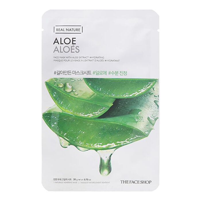 Real Nature Face Mask 1pc (20 Types) 20g - Cucumber