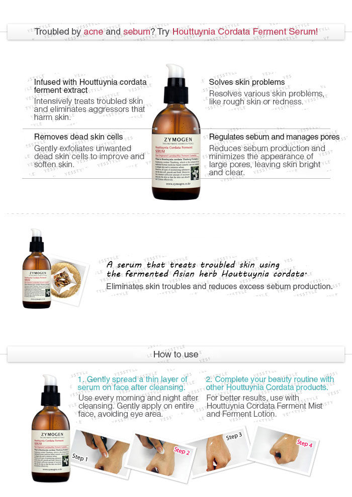 Zymogen Houttuynia Cordata Ferment Serum - 105ml