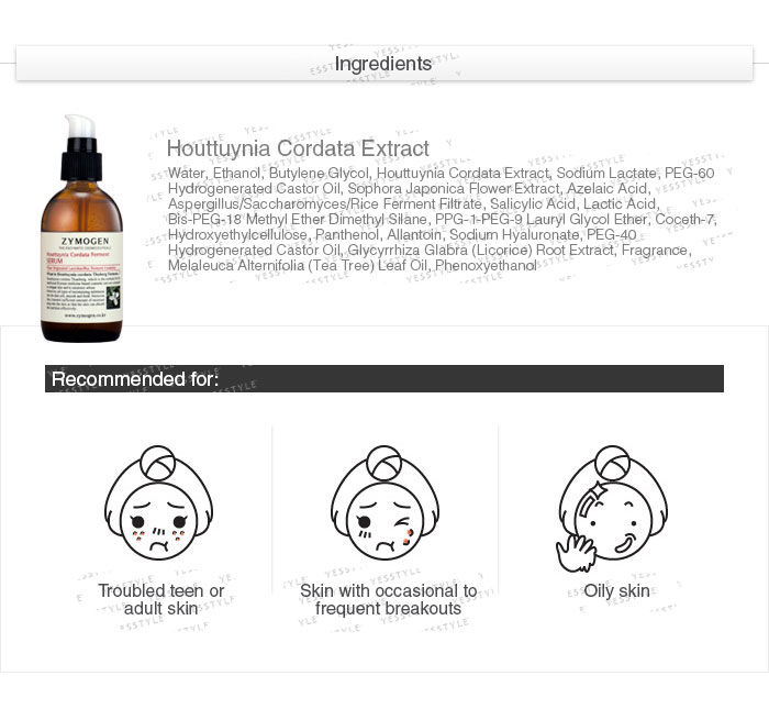 Zymogen Houttuynia Cordata Ferment Serum - 105ml