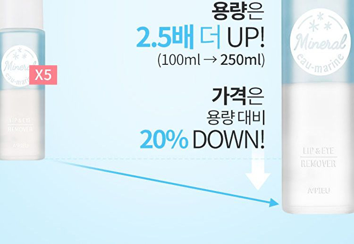 Mineral Lip & Eye Remover (Eau-Marine) - 250ml