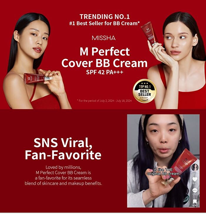 M Perfect Cover BB Cream SPF42 PA+++ - 7 Colors - #31 Golden Beige
