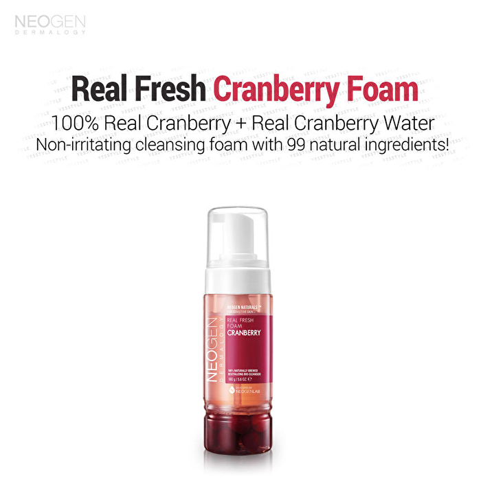 Dermalogy Real Fresh Foam Cranberry - 160g
