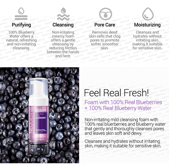 Neogen Dermalogy Real Fresh Foam Blueberry - 160g
