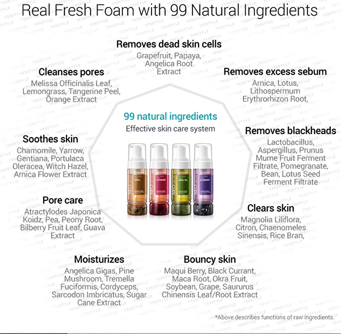 Neogen Dermalogy Real Fresh Foam Blueberry - 160g
