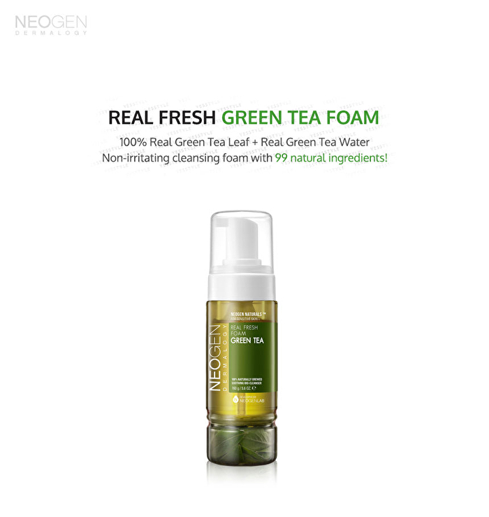 Dermalogy Real Fresh Foam Green Tea - 160g