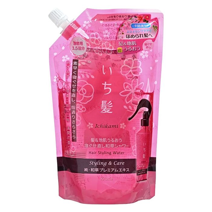 Ichikami Hair Styling Water - 375ml Refill