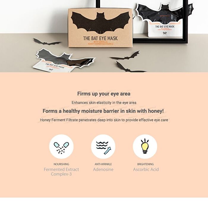 The Bat Eye Mask with Centella Honey Fermented Essence 1pc - 8ml