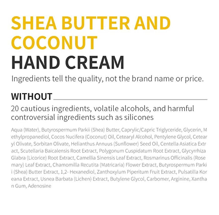 Shea Butter And Coconut Hand Cream - 50g