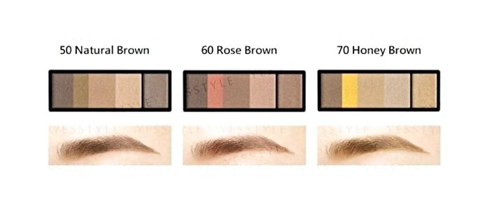 Maquillage Eyebrow Styling Palette 3D - 60 Rose Brown Refill