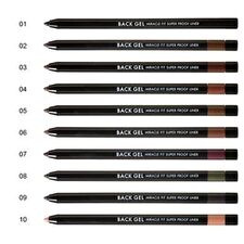 Tonymoly Back Gel Miracle Fit Super Proof Liner (10 Colors) - #02 Edge Brown