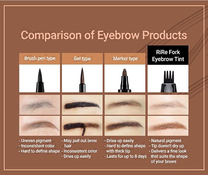 Fork Eyebrow Tint - 4 Colors - #03 Light Brown