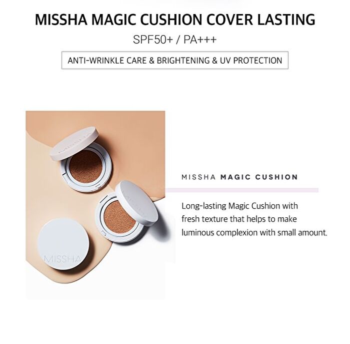 Magic Cushion Cover Lasting Refill Only - 2 Colors - #23 Medium Beige