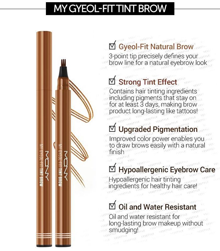 Mqny My Gyeol-Fit Tint Brow - 4 Colors - Deep Brown