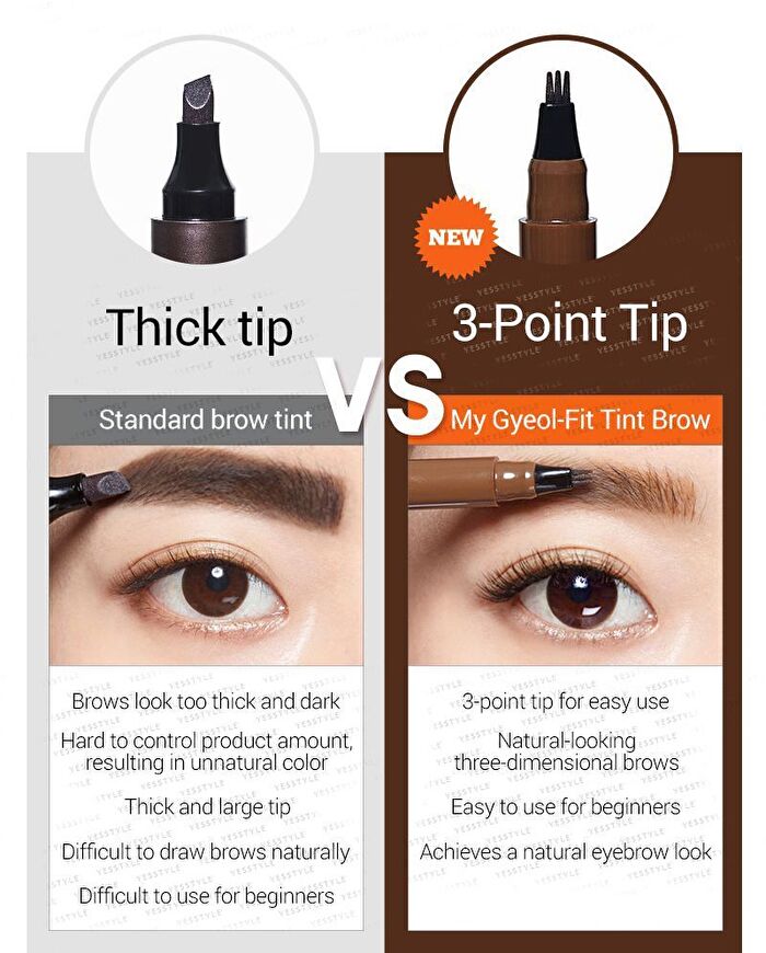 Mqny My Gyeol-Fit Tint Brow - 4 Colors - Deep Brown