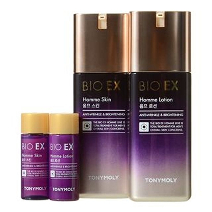 Bio EX Homme Skincare Set: Skin 130ml + 20ml + Lotion 130ml + 20ml - 4 pcs
