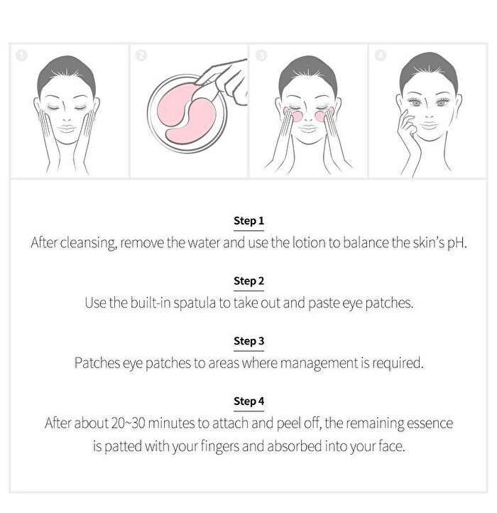 heimish Bulgarian Rose Water Hydrogel Eye Patch - New version: 60pcs