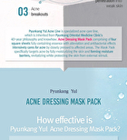 Acne Dressing Mask Pack - 18g x 1 sheet