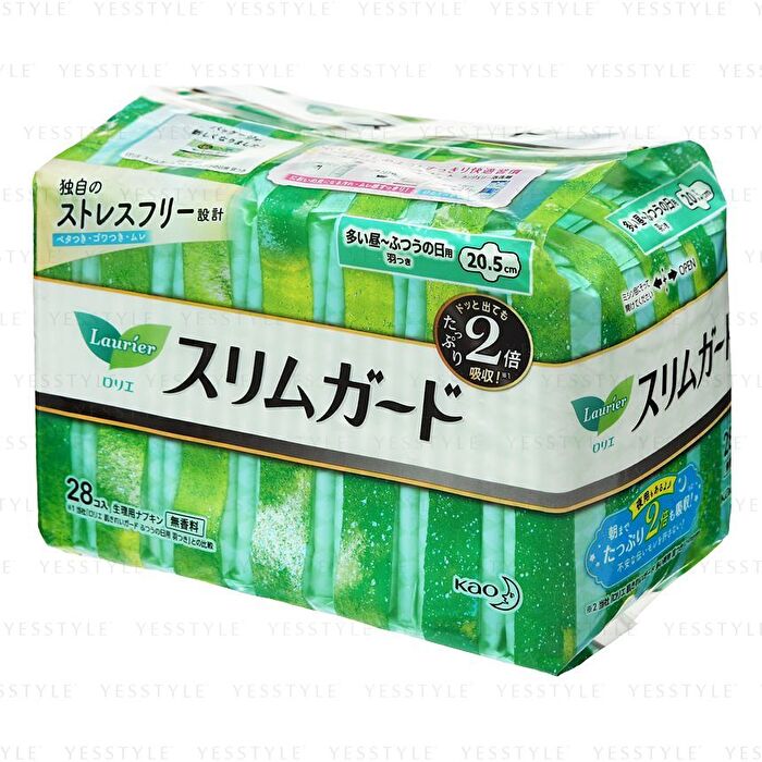 Laurier Speed+ Daily Slim Wing Feminine Pads 20.5cm - 28 pcs
