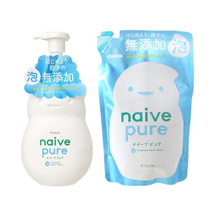 Naive Pure Foaming Body Wash - 450ml Refill