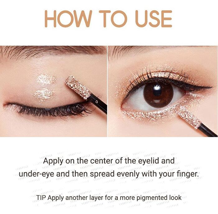 Mqny Jewel-Poten Eye Glitter (3 Colors) - #01 Kitten Diamond