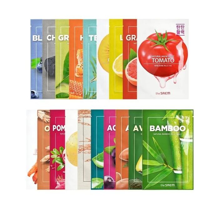 Natural Mask Sheet - 25 Types - #14 Green Tea