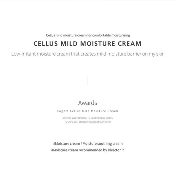 Lagom Cellus Mild Moisture Cream - 80ml