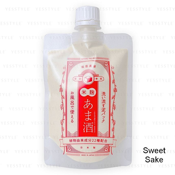 Natural Clay Wash Off Pack - Sweet Sake - 180g