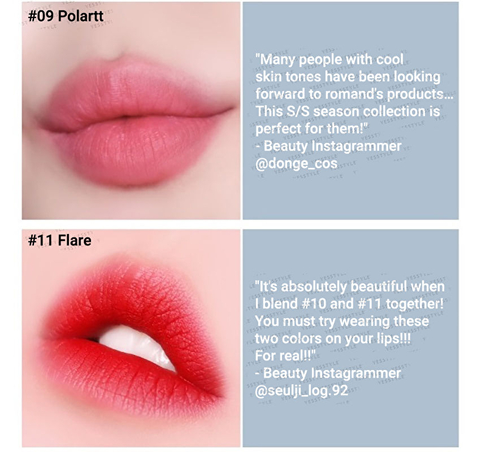 romand Zero Velvet Tint - 11 Colors - #05 Witty