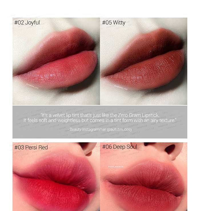 romand Zero Velvet Tint - 11 Colors - #03 Persi Red