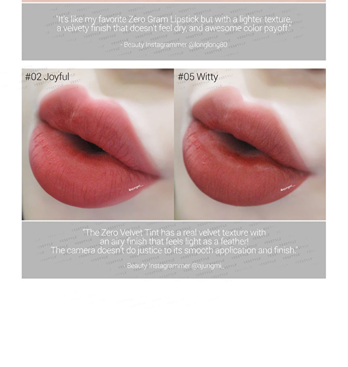 romand Zero Velvet Tint - 11 Colors - #03 Persi Red