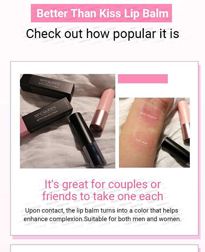 Mqny Better Than Kiss Lip Balm For Women - 3.5g