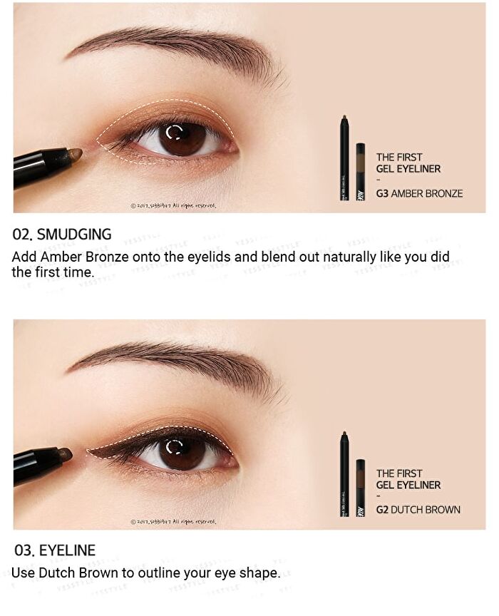 Merzy The First Gel Eyeliner - 14 Colors - #G5 Rosy Burgundy