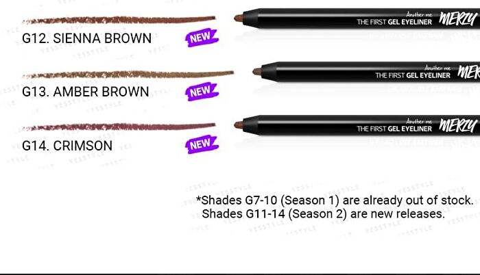 Merzy The First Gel Eyeliner - 14 Colors - #G6 Soft Brown