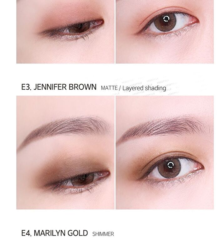 Merzy The First Eye Shadow - 5 Colors - #E3 Jennifer Brown