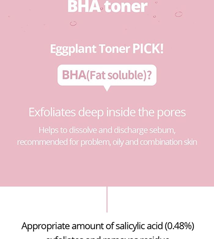 Bonajour Eggplant Daily BHA Toner - 205ml