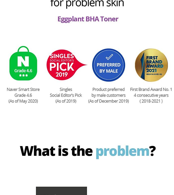 Bonajour Eggplant Daily BHA Toner - 205ml