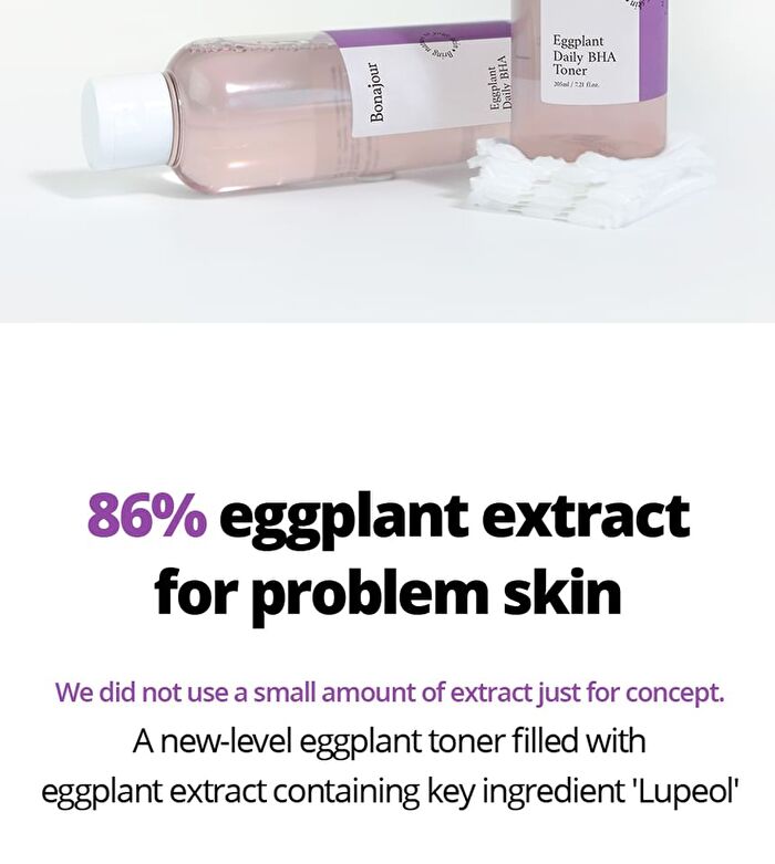 Bonajour Eggplant Daily BHA Toner - 205ml