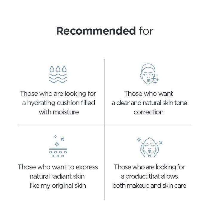 Klavuu Blue Pearlsation High Coverage Marine Collagen Aqua Cushion Set - 2 Colors - #21 Light Beige