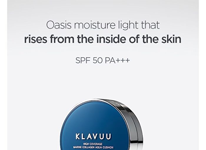Klavuu Blue Pearlsation High Coverage Marine Collagen Aqua Cushion Set - 2 Colors - #21 Light Beige