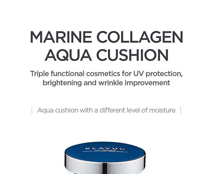 Klavuu Blue Pearlsation High Coverage Marine Collagen Aqua Cushion Set - 2 Colors - #21 Light Beige