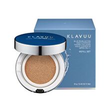 Klavuu Blue Pearlsation High Coverage Marine Collagen Aqua Cushion Set - 2 Colors - #21 Light Beige