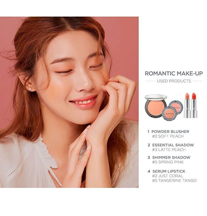 Urban Pearlsation Natural Powder Blusher - 5 Colors - #02 Soft Peach