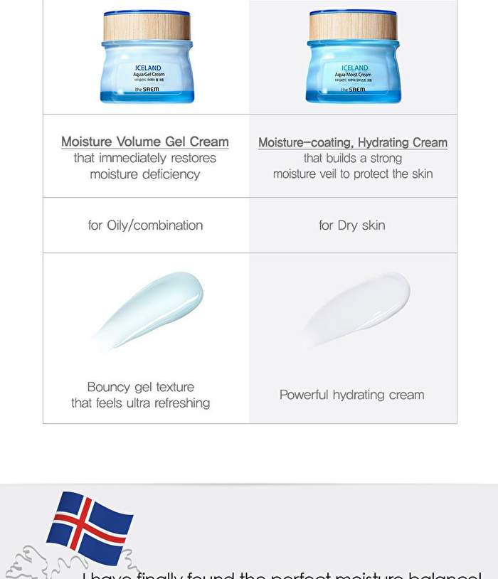 Iceland Aqua Moist Cream - 60ml