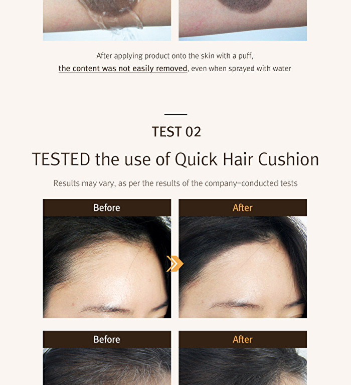 Quick Hair Cushion - 2 Colors - Natural Black