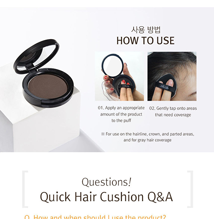 Quick Hair Cushion - 2 Colors - Natural Black