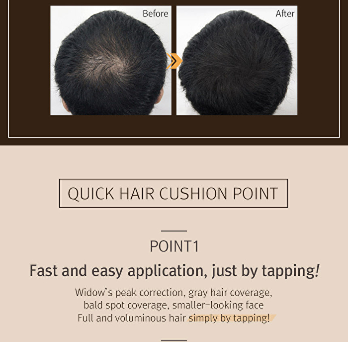 Quick Hair Cushion - 2 Colors - Natural Black