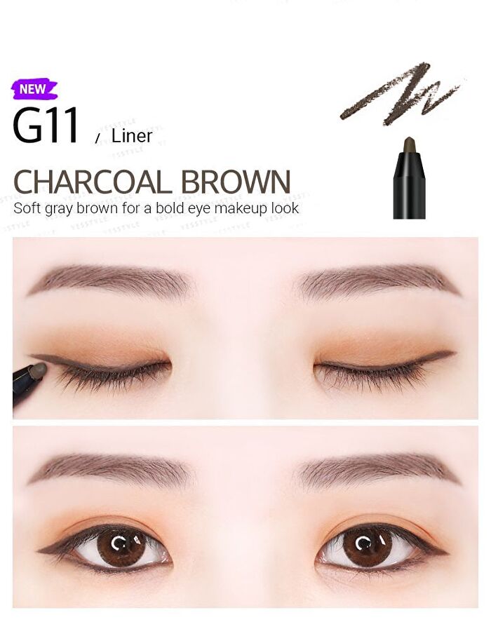 Merzy The First Gel Eyeliner - 14 Colors - #G12 Sienna Brown